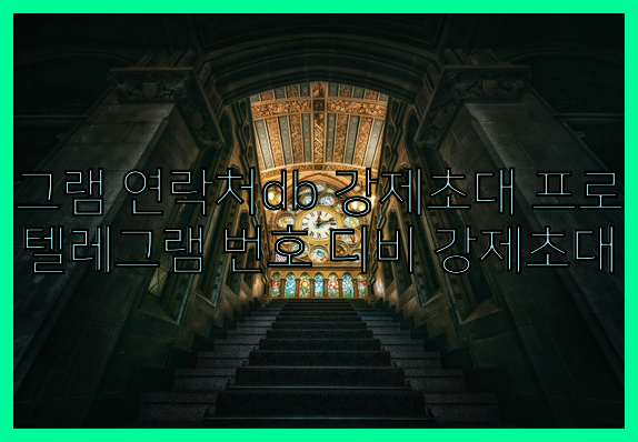 텔레그램 그룹 db 강제초대 프로그램
